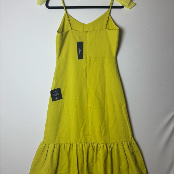 Lulu's Lemon Lime Sundress with Bows - Picture 2 of 10